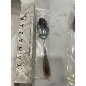 Yamazaki Victoria Stainless Gold Accent Soup Spoon